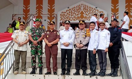 Dandim 0420/Sarko,Hadiri Apel Siaga Satlinmas Dalam Rangka Pengamanan Legislatif Dan Pilpres 2024