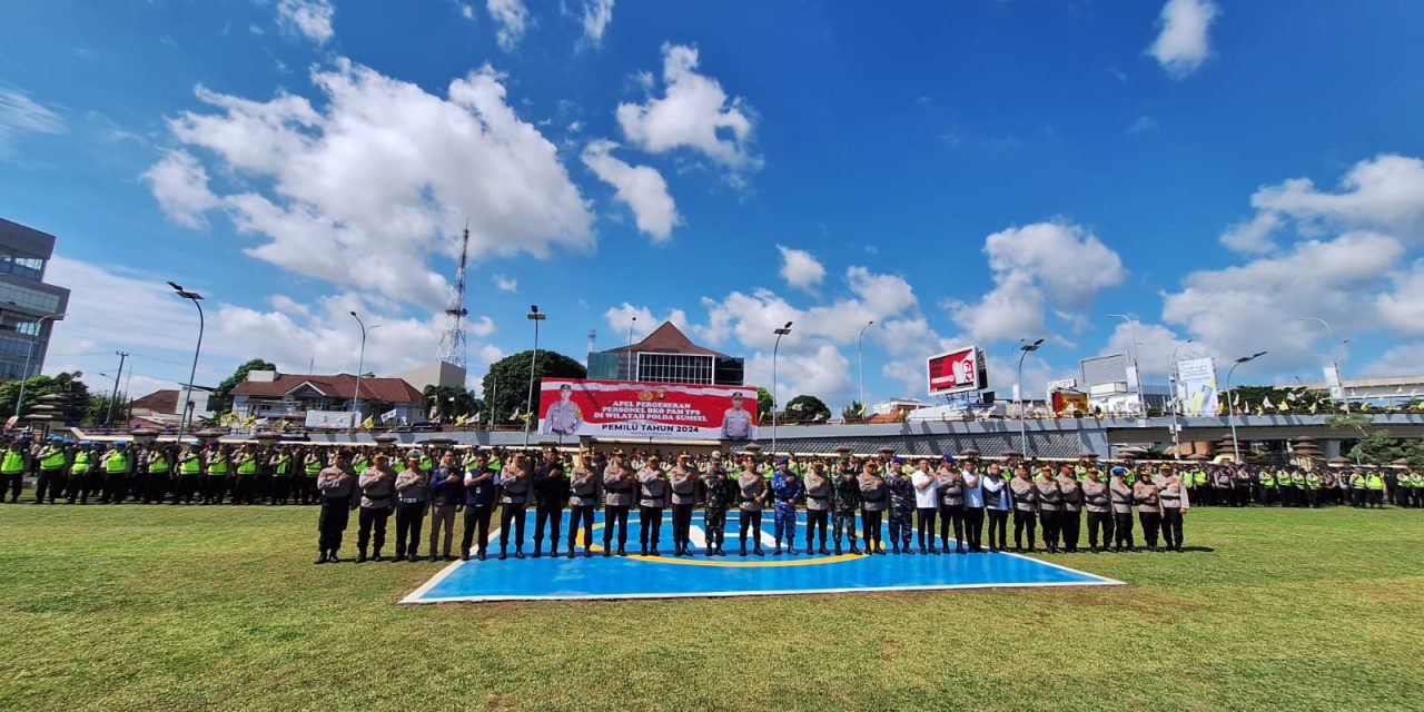 Dandim 0418/Palembang Diwakili Kapten Inf Hoiri Bersama Babinsa Hadir Dalam Apel Gelar Pergeseran Pasukan BKO PAM Tempat Pemungutan Suara Pemilu 2024