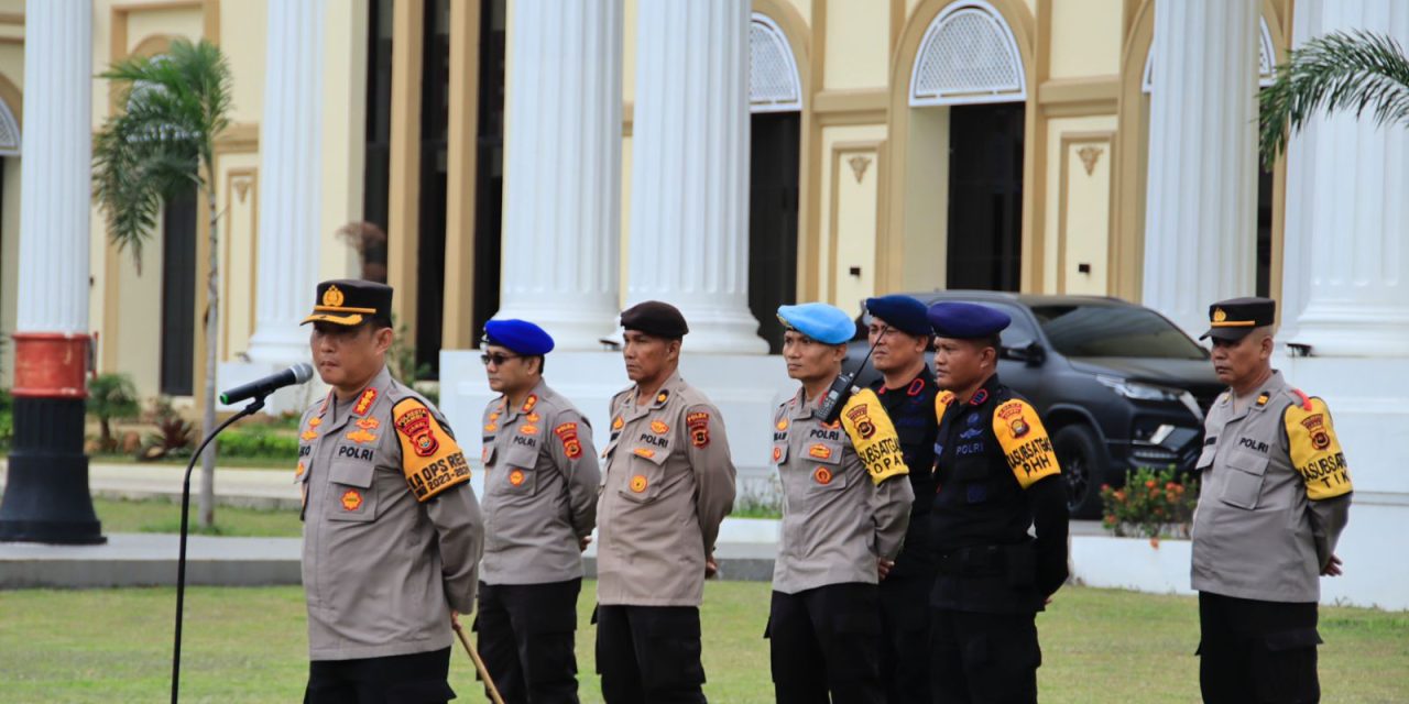 Kapolresta Jambi Pimpin Apel Penyambutan Personil BKO Polda Jambi dalam rangka OMB tahun 2023-2024