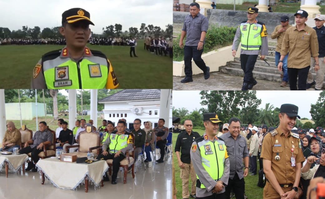 Kapolres Muaro Jambi AKBP Wahyu Bram, S.H., S.I.K., M.I.K. Mengikuti Kegiatan Apel Siaga Pengawasan Masa Tenang menjelang Pemilu Tahun 2024