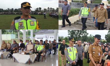 Kapolres Muaro Jambi AKBP Wahyu Bram, S.H., S.I.K., M.I.K. Mengikuti Kegiatan Apel Siaga Pengawasan Masa Tenang menjelang Pemilu Tahun 2024