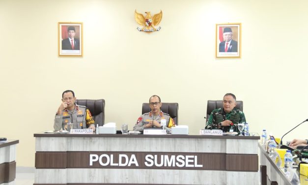 Dandim 0418/Palembang Hadiri Rapat Konsolidasi Penempatan Pasukan Pengamanan TPS dan Sispamkota TNI-Polri