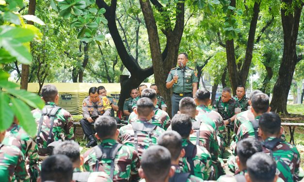 Panglima TNI Cek Kesiapan Pasukan Pengaman Unjuk Rasa dan Babinsa Pengamanan Pemilu