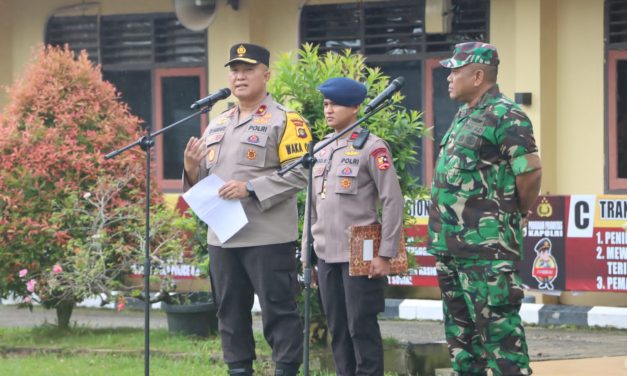 Ciptakan Situasi Yang Kondusif Jelang Pemungutan Suara, Polda Jambi dan Korem 042/Gapu Gelar Patroli Skala Besar Gabungan TNI-POLRI.