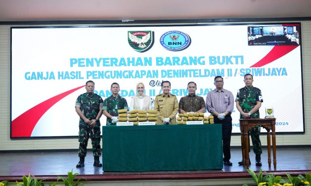 Ungkap Ganja 35 Paket, Pj. Gubernur dan Kepala BNN Prov. Sumsel Apresiasi Pangdam II/Swj