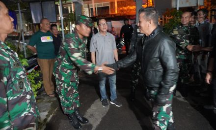 Patroli Malam Pangdam II/Swj, Cek TPS dan Pasukan Pengamanan