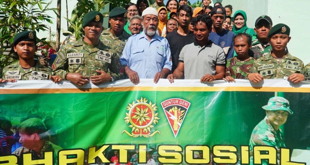 Tanamkan Rasa Peduli, Yonarmed 11/GG/2/2 Kostrad Gelar Baksos HUT Kostrad Ke-63