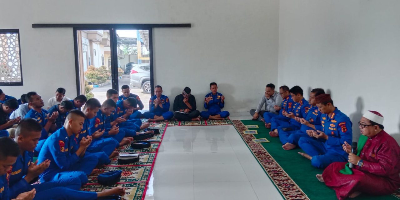 GELAR KEGIATAN BINROHTAL, PERSONEL DITPOLAIRUD POLDA JAMBI SIAP SAMBUT BULAN RAMADHAN.