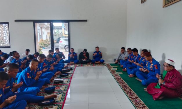 GELAR KEGIATAN BINROHTAL, PERSONEL DITPOLAIRUD POLDA JAMBI SIAP SAMBUT BULAN RAMADHAN.