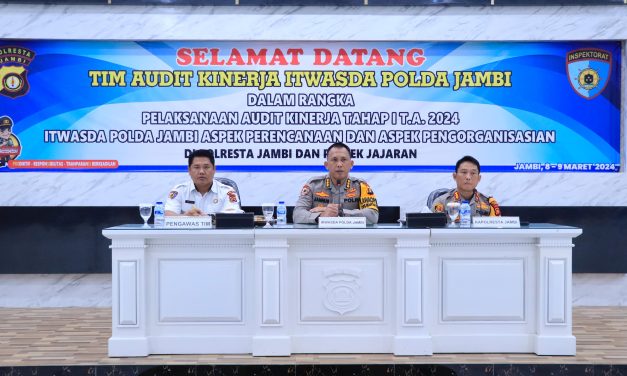 Irwasda Polda Jambi Pimpin Pembukaan Pelaksanaan Audit Kinerja Tahap I T.A.2024 Di Polresta Jambi.