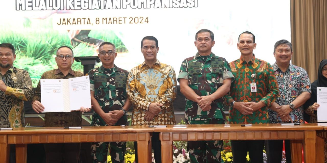 Manfaatkan Sungai-Sungai Besar, TNI AD – Kementan Bersinergi Wujudkan Hanpangan
