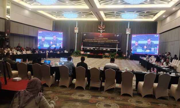 628 Personil Gabungan Amankan Pleno Rekapitulasi Tingkat Provinsi Jambi.