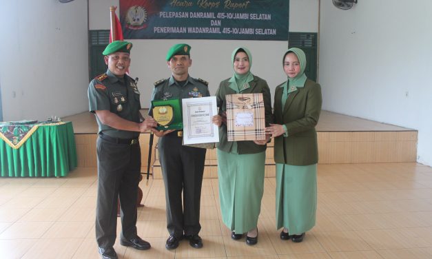 Dandim 0415/Jambi, Lepas Salah Satu Perwira Pindah Satuan.