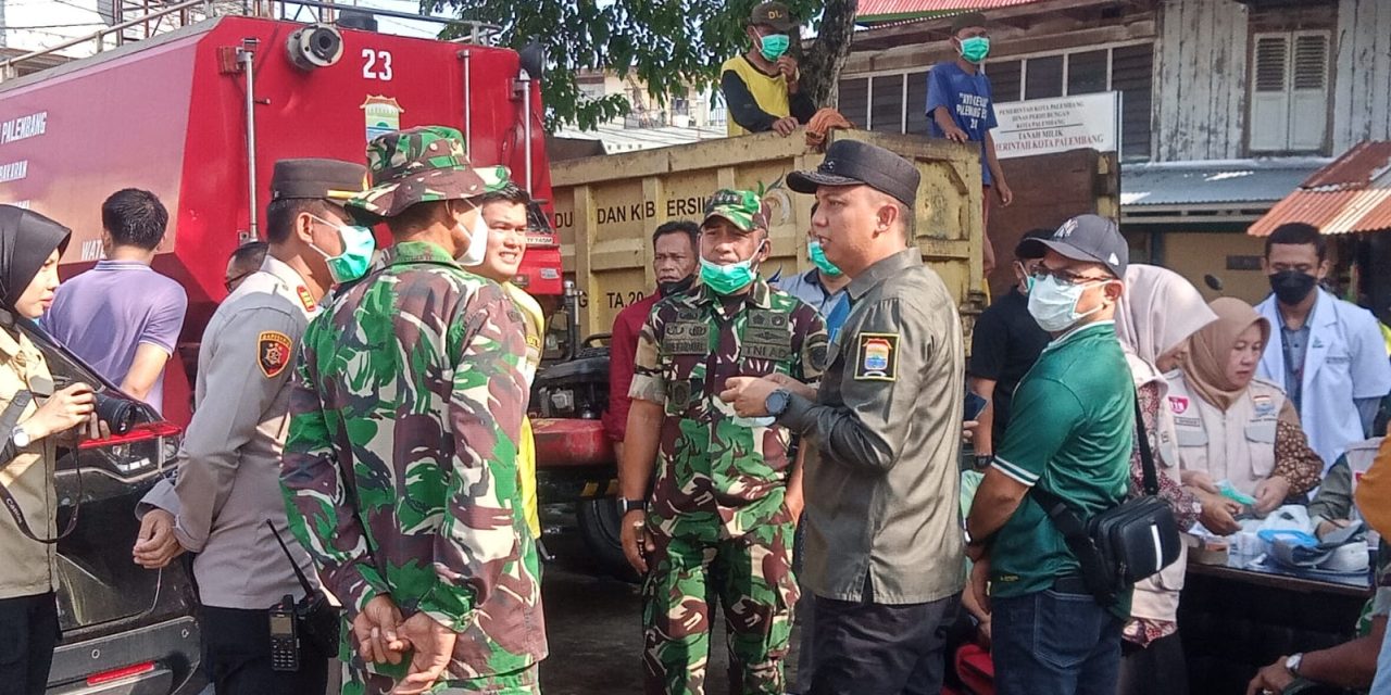 Gelar Jumat Bersih Dandim 0418/Palembang Harap Dapat Membangun Kesadaran Masyarakat Dengan Hidup Bersih