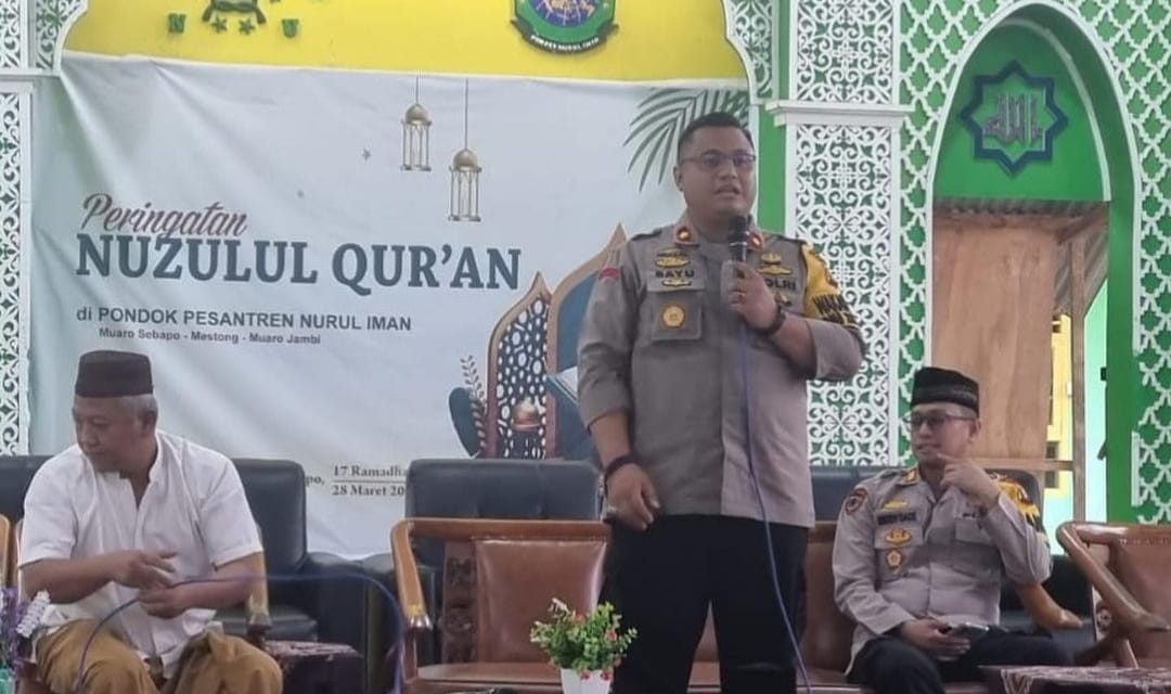 Kapolres Muaro Jambi diwakili oleh Wakapolres Muaro Jambi Hadiri Peringatan Nuzulul Qur’an 1445 Hijriyah Tahun 2024