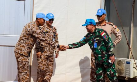 Kunjungan Dansatgas Kizi TNI Konga XXXVII-J Pererat Kerjasama Antar Kontingen di Minusca