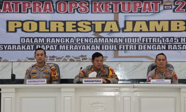 Wakapolresta Jambi Pimpin Latpra Ops Ketupat 2024.
