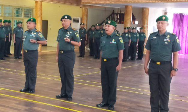 Kasrem 042/Gapu pimpin Acara Laporan Korps Perwira Periode 1 April 2024