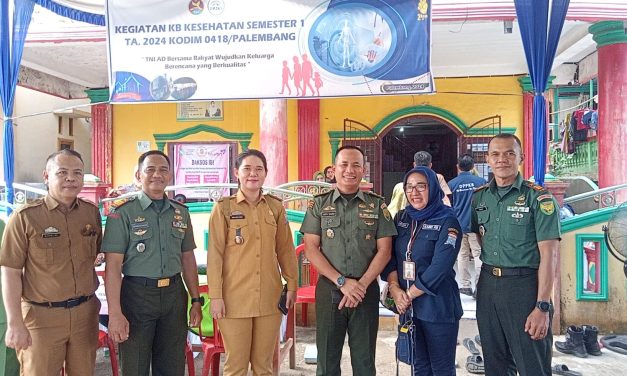Sukseskan Program KB Kodim 0418/Palembang Gelar Kegiatan KB Kesehatan,TNI AD Bersama Rakyat Wujudkan Keluarga Berencana Yang Berkualitas