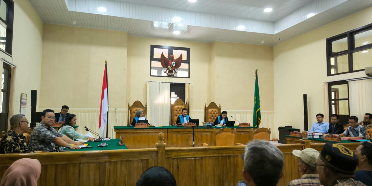 Sidang Gugatan Perkara SK Bupati Tanjung Jabung Barat Di PTUN Jambi Dengan Agenda Pemeriksaan Saksi