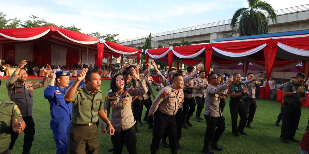 Dandim 0418/Palembang Hadiri Silaturahmi Dan Halal Bihalal Yang di Gelar Polrestabes Palembang