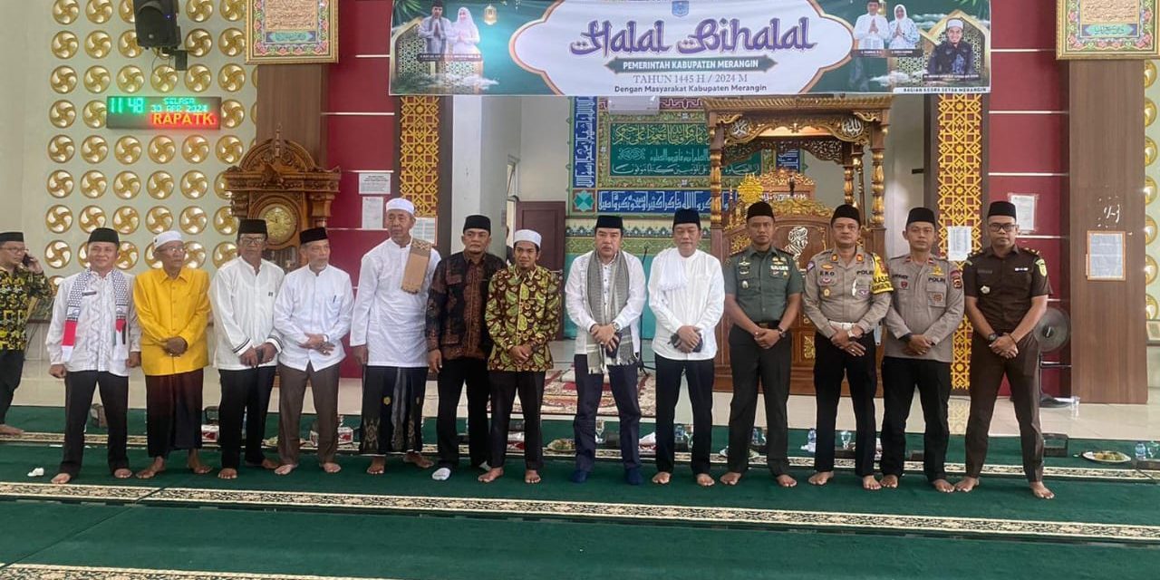 Dandim 0420/Sarko Menghadiri Halal Bihalal Bersama Bupati Merangin Dan Polres Merangin