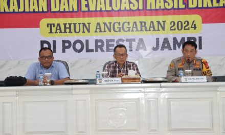 Plt. Karojianbang Lemdiklat Polri Pimpin Pengkajian dan Evaluasi Hasil Diklat Polri T.A. 2024 Di Polresta Jambi.