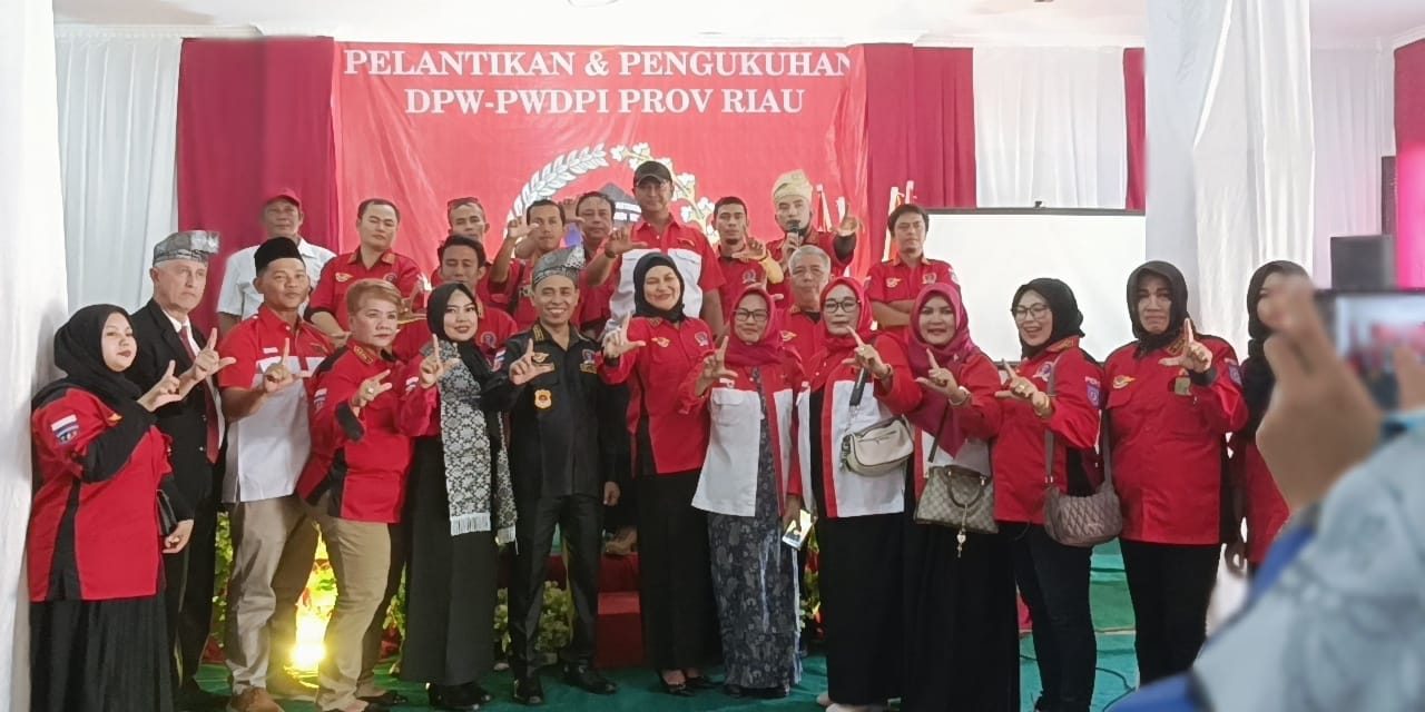 Pelantikan PWDPI Riau, Ini Kata Ketua Umum Dan Ketua DPW PWDPI Serta Gubernur Riau