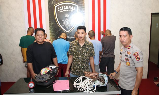 Enam Pelaku Tindak Pidana Pencurian Dengan Pemberatan Berhasil Ditangkap.