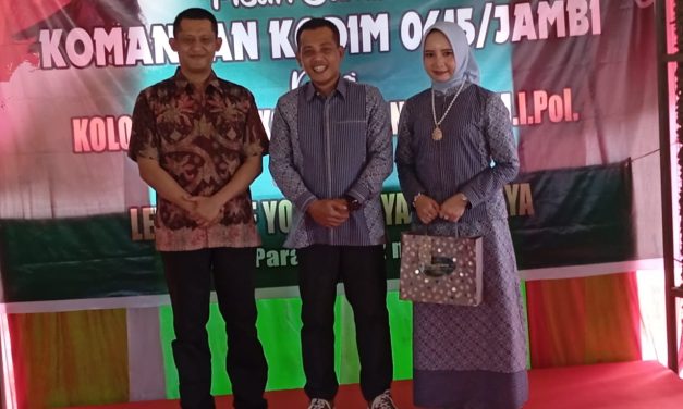 Kapolres Muaro Jambi AKBP Wahyu Bram, S.H.,S.I.K.,M.I.K., Hadiri Pisah sambut Dandim 0415/Jambi