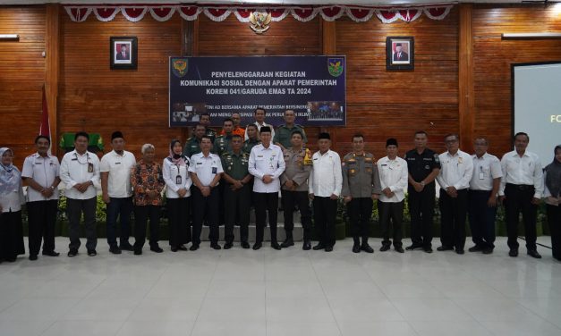 Korem 041/Gamas, Bersinergi dan Berkolaborasi Mengantisipasi Dampak Perubahan Iklim