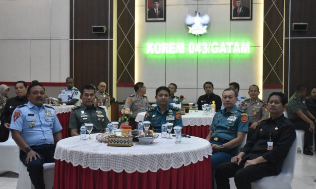 Danrem 043/Gatam Sambut Rombongan SSDN PPRA LXVI Tahun 2024 Lemhanas RI