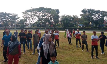 Peduli Kesehatan, Anggota Kodim 0420/Sarko Olah Raga Bersama Forkopimda