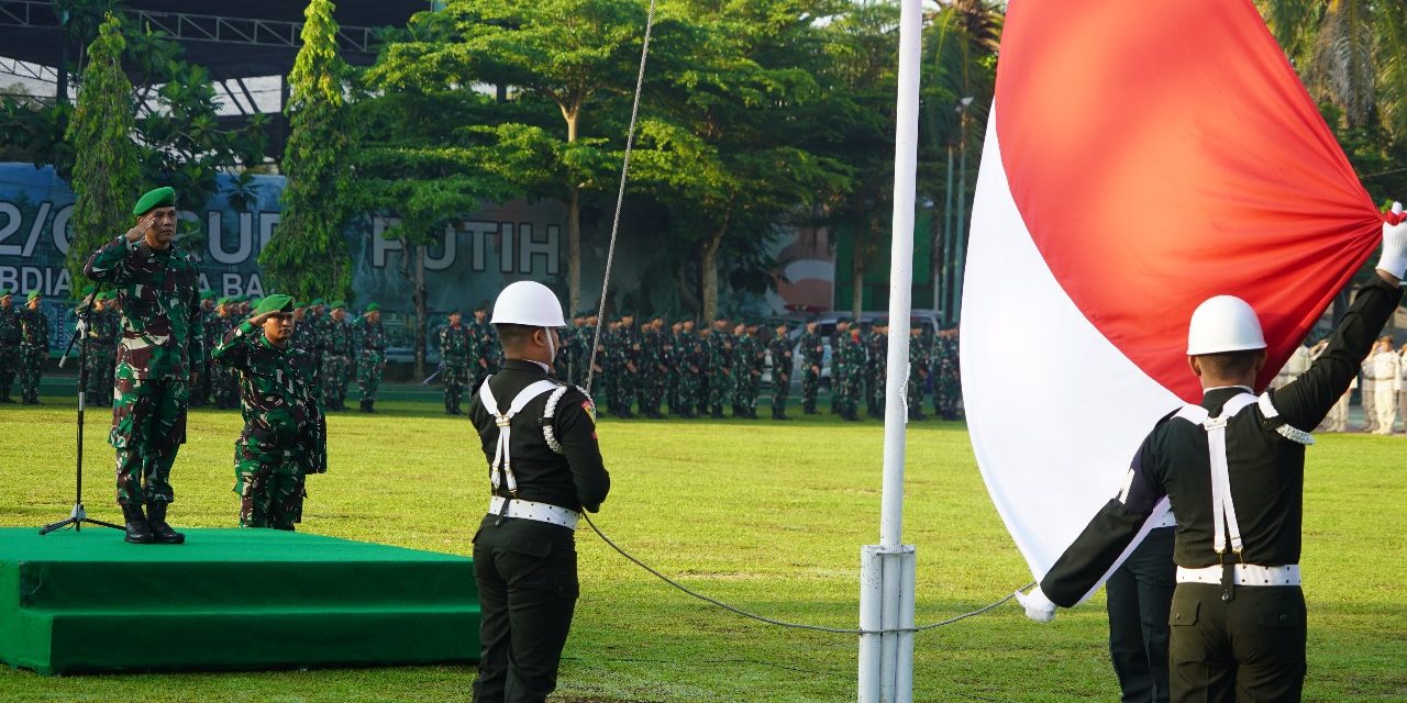 Kasipers Kasrem 042/Gapu Pimpin Upacara 17-an Bulan Mei 2024