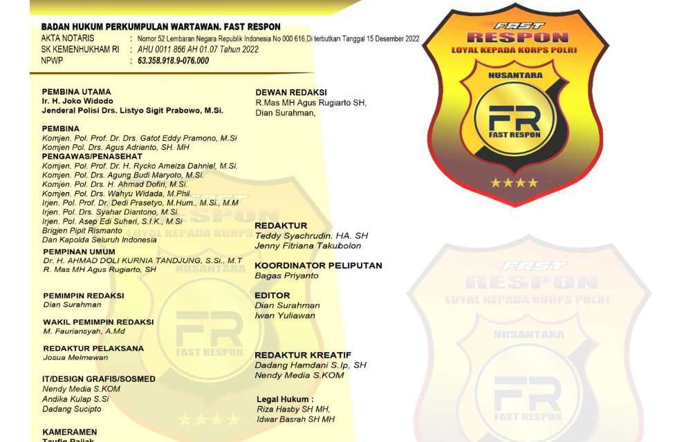 Profil Awal Berdirinya PW Fast Respon (FRN)