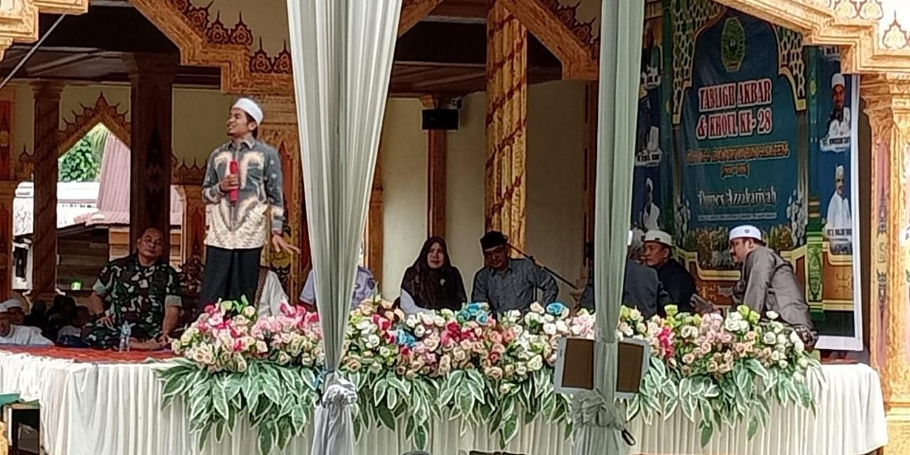 Danramil 07/Sungai Manau Menghadiri Khaul Ke-28 Alm. K.H Zakaria Bin Muhammad Zen