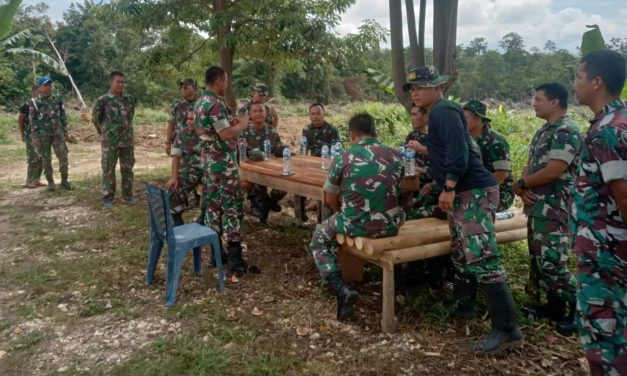 Dandim 0420/Sarko Bersama Dengan Perwira Kodim Melaksanakan Pengecekan Ketahanan Pangan Terpadu