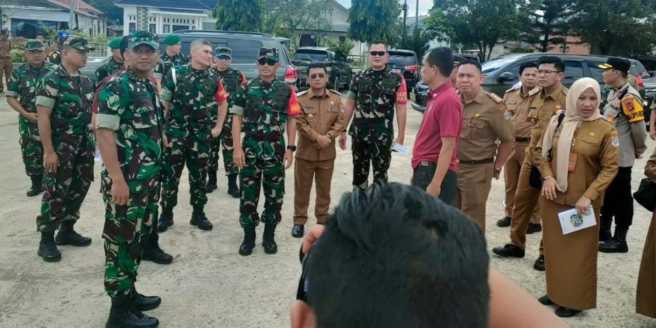 Dandim 0420/Sarko Bersama Forkopimda Muratara Dampingi Pangdam II Sriwijaya Mengecek Kesiapan Kunker Presiden RI Ke RSUD Rupit