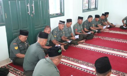 Sambut Kunker RI 1 Dan RI 2 Di Wilayah Kodam II/Sriwijaya Kodim 0429/Lamtim Gelar Do’a Bersama