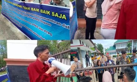 Tegakkan Keadilan, Lsm Kompej Dan LCKI Batangahari Lakukan Aksi Dikantor Pengadilan Negri Muara Bulian
