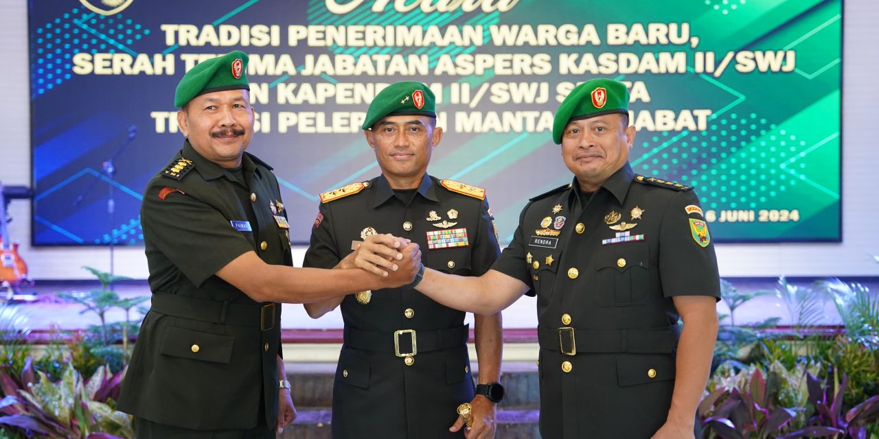 Kolonel Inf Drs. Paiman, M.I.P., Resmi Jabat Kapendam II/Sriwijaya