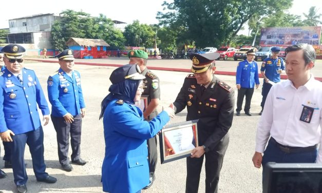 Polresta Jambi Raih Penghargaan Sistem Proteksi Kebakaran Bangunan dan Lingkungan Terbaik Di HUT Damkar