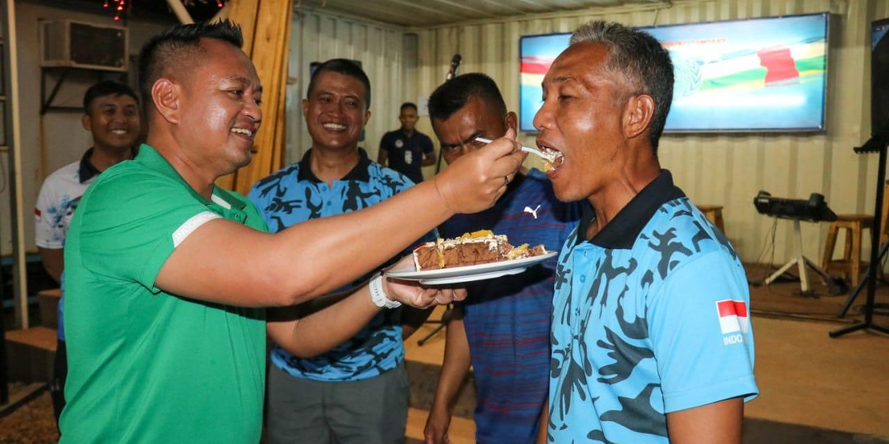 Peringati ‘Hari Besar PBB’ Satgas Kizi TNI Konga Gelar Perlombaan Dan Malam Keakraban