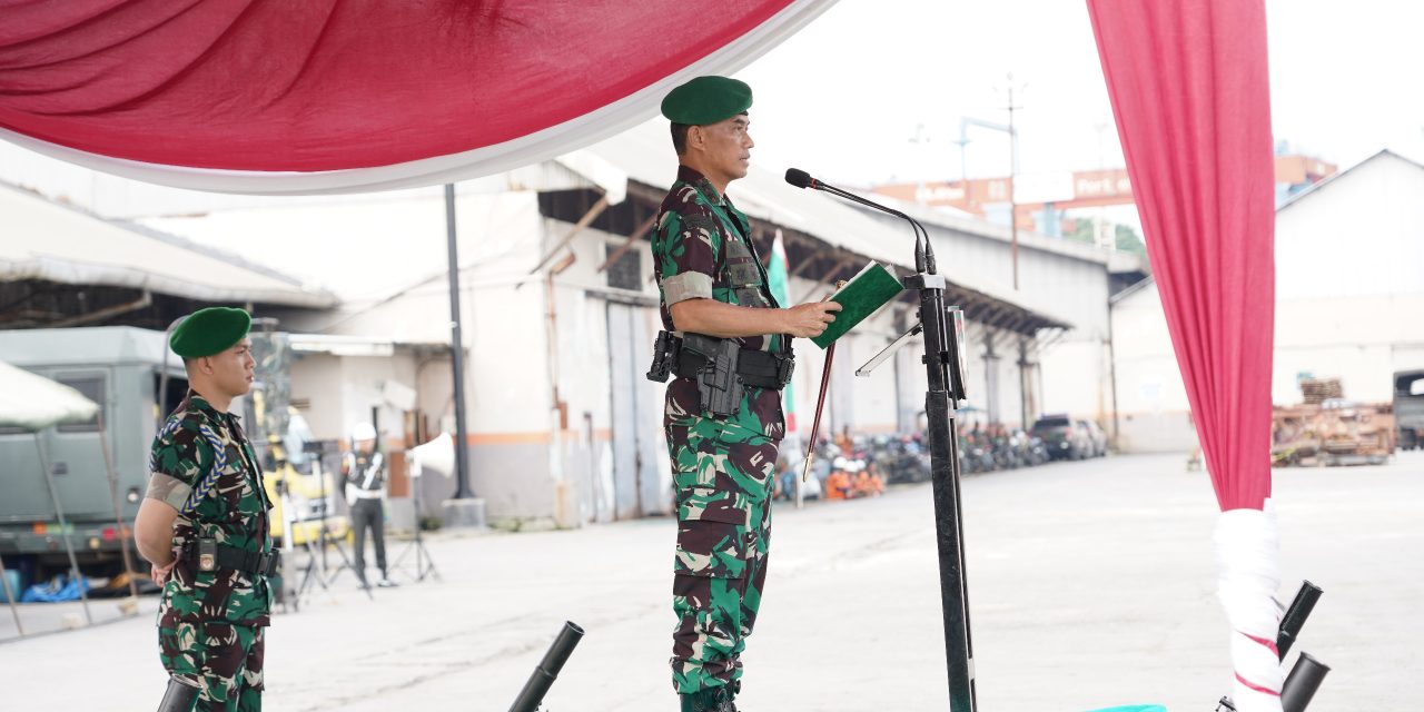 Pangdam II/Swj Berangkatkan Satgas Pamtas RI–PNG Kewilayahan Yonif 141/AYJP