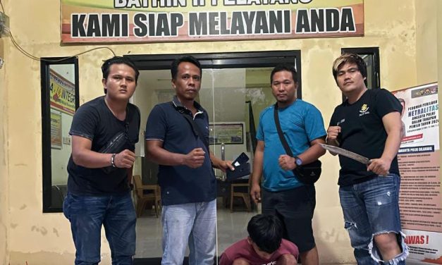 Reskrim Polsek Bathin II Pelayang tangkap Pelaku begal