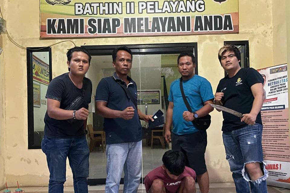 Reskrim Polsek Bathin II Pelayang tangkap Pelaku begal