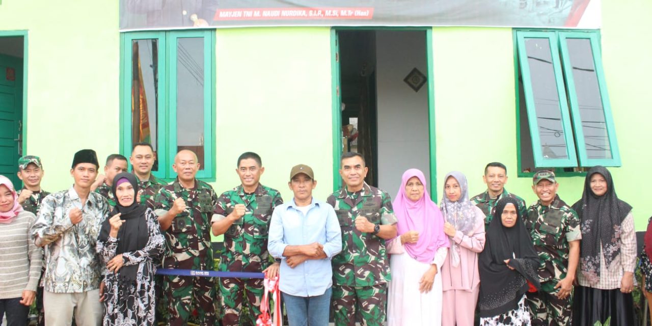 Pangdam II/Sriwijaya meresmikan program bantuan bedah RTLH bagi masyarakat