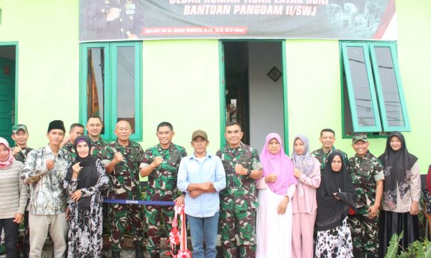 Pangdam II/Sriwijaya meresmikan program bantuan bedah RTLH bagi masyarakat