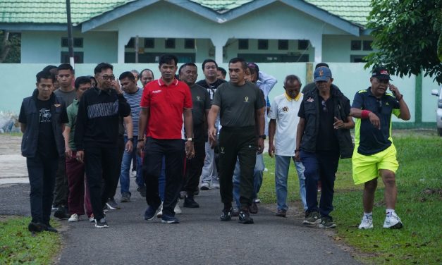 Perkuatan sinergitas dengan wartawan, Korem 042/Gapu gelar olahraga bersama