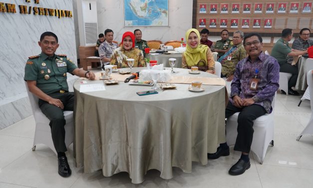 Jalin Kerjasama, Dua Rektor Universitas dan Direktur Polsri Audiensi Dengan Pangdam II/Sriwijaya